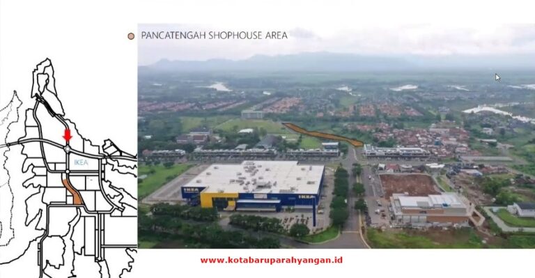 Area Pancatengah Shophouse di Kota Baru Parahyangan