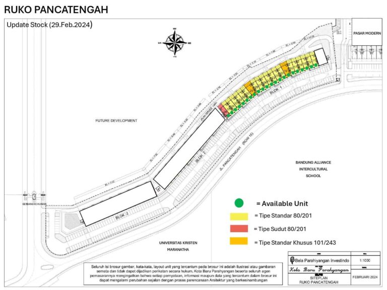 Siteplan Ruko Pancatengah